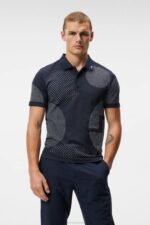 Nate Seamless Polo Navy Men J.Lindeberg Clothing 66XF224