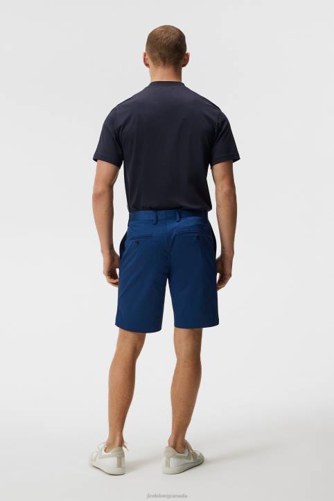 Nathan Super Satin Shorts Estate Blue Men J.Lindeberg Clothing 66XF1129 - Image 2