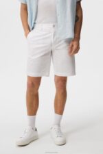 Nathan Super Satin Shorts White Men J.Lindeberg Clothing 66XF1130