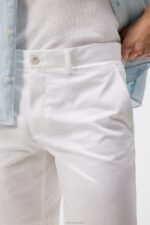 Nathan Super Satin Shorts White Men J.Lindeberg Clothing 66XF1130 - Image 4