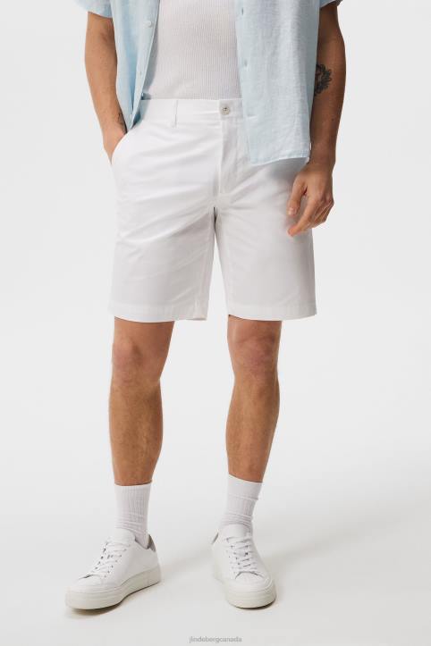Nathan Super Satin Shorts White Men J.Lindeberg Clothing 66XF1130 - Image 1