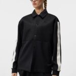 Nevaeh Coach Jacket Black Women J.Lindeberg Clothing 66XF1929