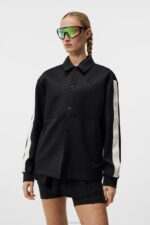Nevaeh Coach Jacket Black Women J.Lindeberg Clothing 66XF1929