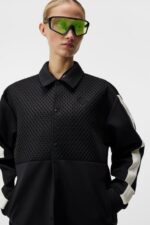Nevaeh Coach Jacket Black Women J.Lindeberg Clothing 66XF1929 - Image 4