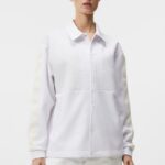 Nevaeh Coach Jacket White Women J.Lindeberg Clothing 66XF1928
