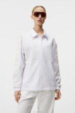 Nevaeh Coach Jacket White Women J.Lindeberg Clothing 66XF1928