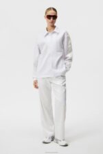 Nevaeh Coach Jacket White Women J.Lindeberg Clothing 66XF1928 - Image 3
