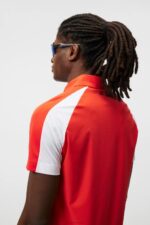 Nial Polo Fiery Red Men J.Lindeberg Clothing 66XF324 - Image 3