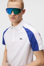Nial Polo White Men J.Lindeberg Clothing 66XF323 - Image 3