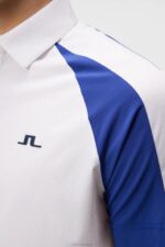 Nial Polo White Men J.Lindeberg Clothing 66XF323 - Image 4
