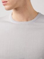 Nigel Silk Wool Sweater Stone Grey Men J.Lindeberg Clothing 66XF2371 - Image 4