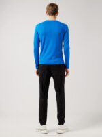 Nigel Silk Wool Sweater True Blue Men J.Lindeberg Clothing 66XF2370 - Image 2