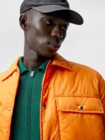 Nile Nylon Overshirt Russet Orange Men J.Lindeberg Clothing 66XF1191 - Image 4