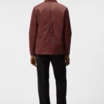 Nile Padded Print Overshirt Monk Geo Black Men J.Lindeberg Clothing 66XF1148
