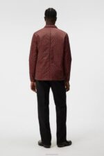 Nile Padded Print Overshirt Monk Geo Black Men J.Lindeberg Clothing 66XF1148