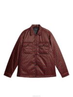 Nile Padded Print Overshirt Monk Geo Black Men J.Lindeberg Clothing 66XF1148 - Image 5