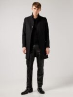 Nino Knitted Polo Black Men J.Lindeberg Clothing 66XF2114 - Image 2