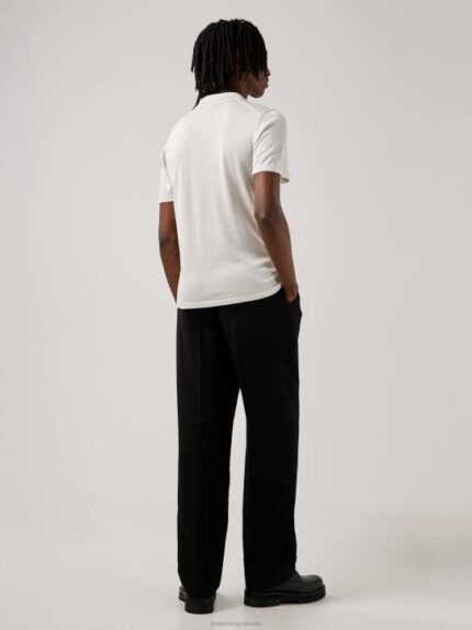 Nino Knitted Polo Whisper White Men J.Lindeberg Clothing 66XF2113