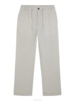 Noah Wide Linen Pants Cloud White Men J.Lindeberg Clothing 66XF1127 - Image 5