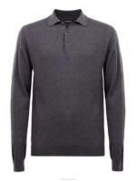 Noel Light Merino Polo Dark Grey Melange Men J.Lindeberg Clothing 66XF1080 - Image 4