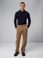 Noel Light Merino Polo Navy Men J.Lindeberg Clothing 66XF1079 - Image 2