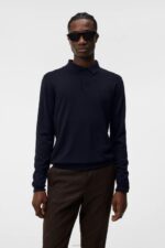 Noel Merino Polo Navy Men J.Lindeberg Clothing 66XF1009