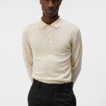 Noel Merino Polo Oyster Gray Men J.Lindeberg Clothing 66XF1008