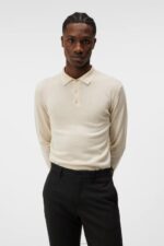 Noel Merino Polo Oyster Gray Men J.Lindeberg Clothing 66XF1008