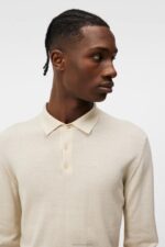 Noel Merino Polo Oyster Gray Men J.Lindeberg Clothing 66XF1008 - Image 4