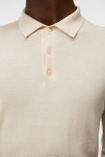 Noel Merino Polo Oyster Gray Men J.Lindeberg Clothing 66XF1008 - Image 5