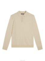 Noel Merino Polo Oyster Gray Men J.Lindeberg Clothing 66XF1008 - Image 6