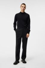 Norman Merino Turtle Neck Black Men J.Lindeberg Clothing 66XF1001 - Image 2