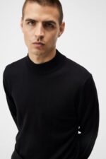 Norman Merino Turtle Neck Black Men J.Lindeberg Clothing 66XF1001 - Image 3