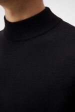 Norman Merino Turtle Neck Black Men J.Lindeberg Clothing 66XF1001 - Image 4
