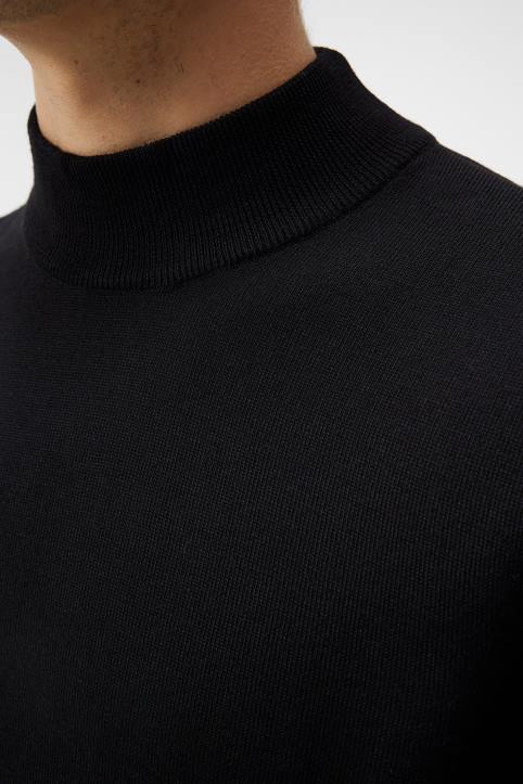 Norman Merino Turtle Neck Black Men J.Lindeberg Clothing 66XF1001 - Image 4