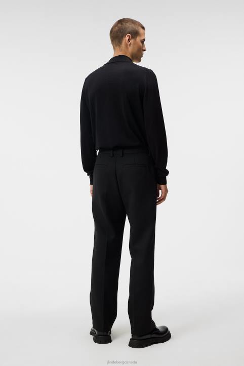 Norman Merino Turtle Neck Black Men J.Lindeberg Clothing 66XF1001 - Image 1