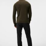 Nyle Merino Zip Cardigan Forest Green Men J.Lindeberg Clothing 66XF1010
