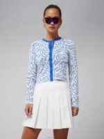 Odessa Cardigan Bridge Swirl Nautical Blue Women J.Lindeberg Clothing 66XF2830