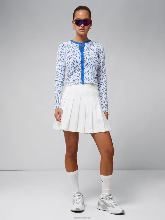 Odessa Cardigan Bridge Swirl Nautical Blue Women J.Lindeberg Clothing 66XF2830 - Image 3