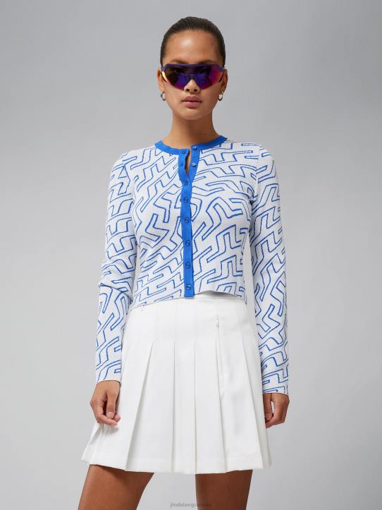 Odessa Cardigan Bridge Swirl Nautical Blue Women J.Lindeberg Clothing 66XF2830 - Image 1