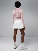 Odessa Cardigan Bridge Swirl White Women J.Lindeberg Clothing 66XF2829 - Image 2