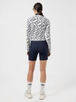 Odessa Golf Cardigan Navy Bridge Monogram Women J.Lindeberg Clothing 66XF2832