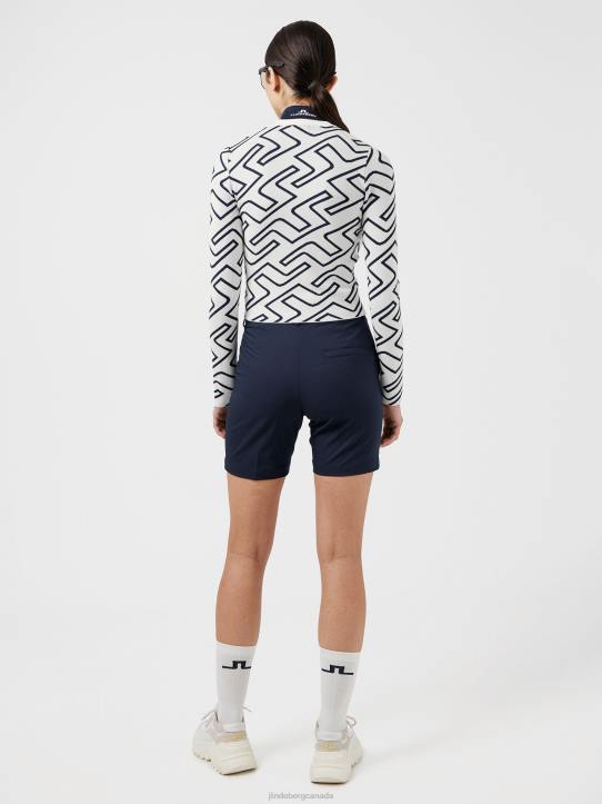 Odessa Golf Cardigan Navy Bridge Monogram Women J.Lindeberg Clothing 66XF2832 - Image 1