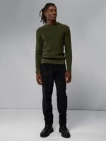 Oliver Structure Sweater Forest Green Men J.Lindeberg Clothing 66XF2308 - Image 2