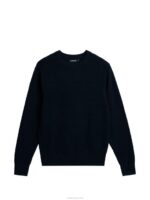 Oliver Structure Sweater Navy Men J.Lindeberg Clothing 66XF1004 - Image 6