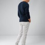 Oliver Structure Sweater Navy Men J.Lindeberg Clothing 66XF2310