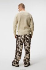 Oliver Structure Sweater Oyster Gray Men J.Lindeberg Clothing 66XF1005 - Image 2