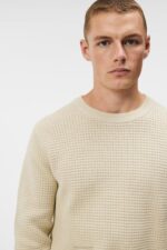 Oliver Structure Sweater Oyster Gray Men J.Lindeberg Clothing 66XF1005 - Image 4