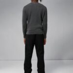 Oliver Structure Sweater Volcanic Ash Men J.Lindeberg Clothing 66XF2309