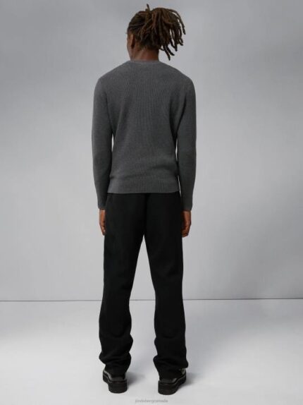 Oliver Structure Sweater Volcanic Ash Men J.Lindeberg Clothing 66XF2309